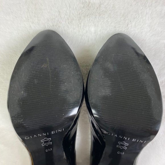 Gianni Bini Patent Leather Platform Stiletto Heels, LIKE NEW, size 8M - Picture 10 of 11